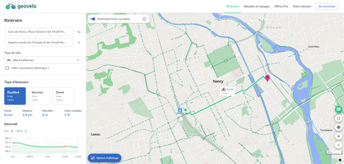 Alec Nancy Mobilites Geovelo Itineraires Velo Securises