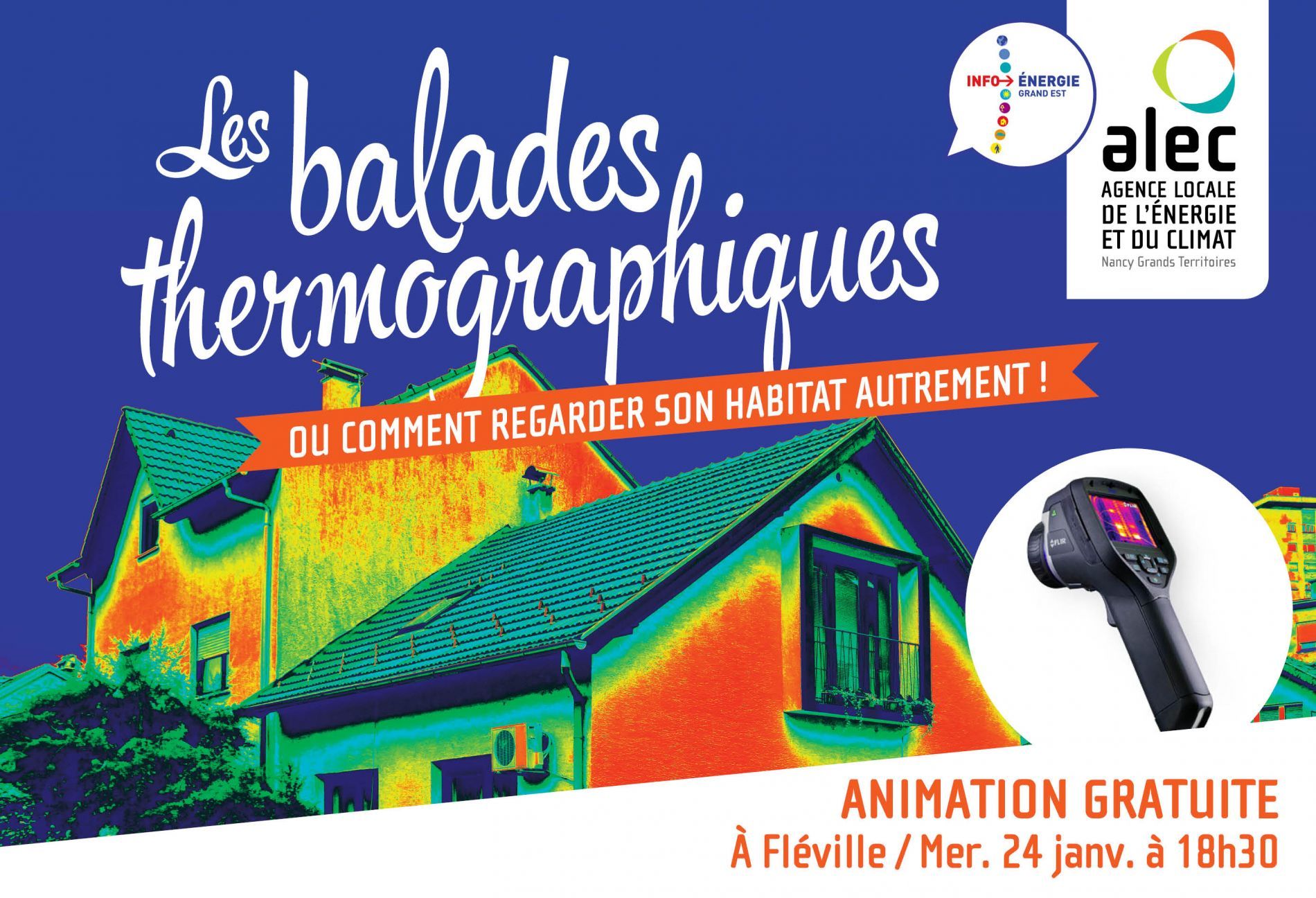 Balade thermographique à Fléville-devant-Nancy